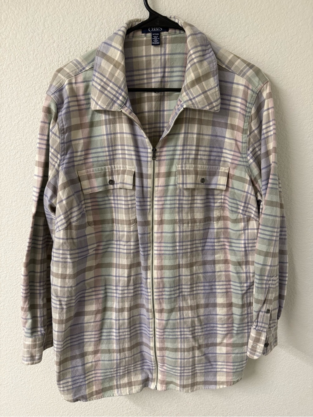 Chaps Women's Top Navy and Beige